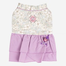 Parisdog 寵物印花韓服裙, 紫色