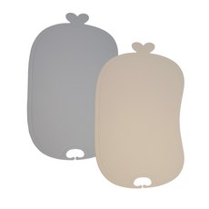 Innol TPU安全砧板 2入組, 灰色,軟可可