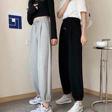 Elsso 女性休閒彈性鬆緊腰束口褲 2件組