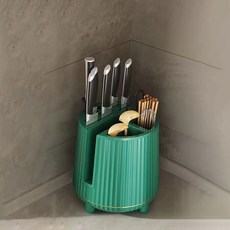 Monde Spot 廚房砧板湯勺整理刀架收納架 YY57368, 綠色, 1個