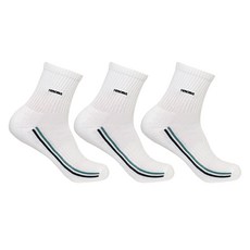 레노마 남성용 스포츠 라인 중목 양말 3켤레