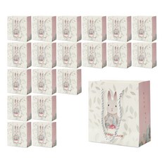 abm 粉紅兔購物袋 小 20入, 混合顏色
