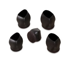 요롬코롬 고급형 의자바퀴고정 커버, 블랙, 5개