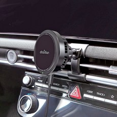옵시디언 투싼 NX4 페이스리프트 전용 송풍구 휴대폰 고속 무선충전 거치대, 1개, 블랙