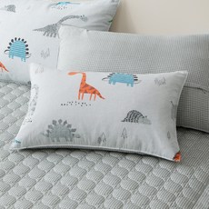 EBLANK 兒童莫代爾枕頭套, 1個, Tino灰色