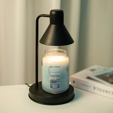 The Sweet Mono 融蠟燈 + Yankee Candle 大蠟燭 + 燈泡 2入組, 海灘漫步, 黑色