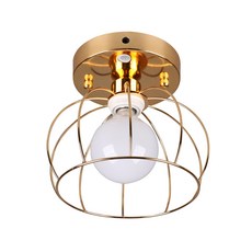 LED鳥籠感應燈 12W 日光色, 金色