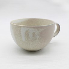 Dalsogum 大型陶瓷卡布奇諾拿鐵杯 500ml, 奶油白, 1個