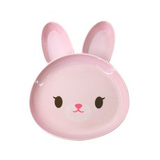 動物造型餐盤, 兔子款, 1入