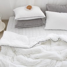 現代素色超細纖維玉米棉薄被, 白色