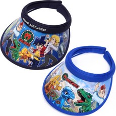 Wow Kids男童款恐龍Mecard強力+恐龍Go遮陽帽 2件組