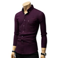 BLUEFORCE 男士Denide長袖素色襯衫