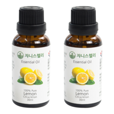 JOHNNYSHELI 香氛精油 檸檬, 30ml, 2入