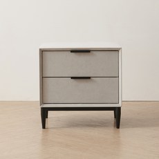 까사레브 아이브 협탁, 패브릭 라이트그레이, 1개