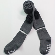 코코모던 유아동 플라워 분리 타이즈 + 넌슬립 양말 세트