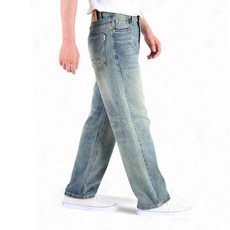 남성용 빈티지 더티 워싱 청바지 YXD58