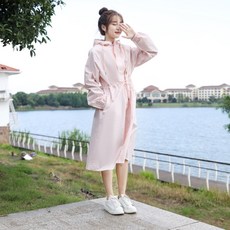 女性用Fitsa高爾夫雨衣, 淺粉色