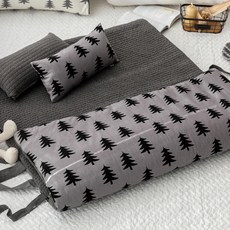 Minimal& 棉質縫線睡墊, 灰色 炭灰色