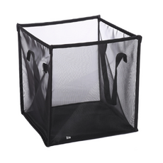 Vigesco 簡易摺疊洗衣網籃, 黑色, 1個