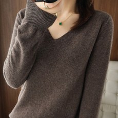 Soleil 女款V領針織毛衣