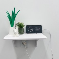 인뮤즈 콘센트 공간활용 멀티선반, 화이트, 1단