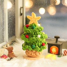 EPLYN 聖誕節針織樹 + 燈泡 + 遙控器組合, 綠色