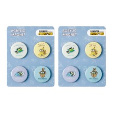 小小兵壓克力磁鐵支架 4款套組, 2套, 混色