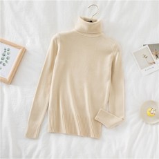 안다로미 여성용 라이프스타일 목폴라 니트