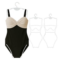 HANEE 大型比基尼泳衣衣架, 3個, 白色