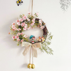 Treova 少女男孩房間花環壁掛 粉紅嬰兒呼吸 女孩禮物 25cm, 混合色