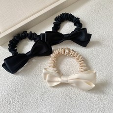 甜美迷你蝴蝶結髮圈 3入