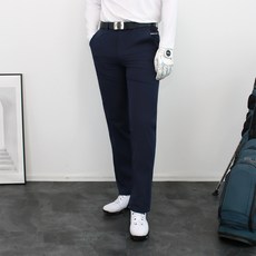 CONFIAR 男款細格紋隱藏式鬆緊腰帶彈性高爾夫褲 TC1810