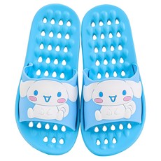 LILFANT 大耳狗 瀝水柔軟兒童浴室拖鞋, 大耳狗 藍色, 1組