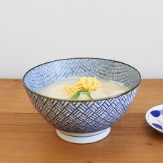 Plitvice 西海陶瓷 格紋麵碗, 1個, 藍色