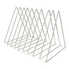 VICDREAM 三角金屬書立, 白色