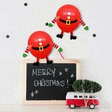 WOW PARTY KOREA 可愛聖誕老人腰帶氣球, 紅色, 50個