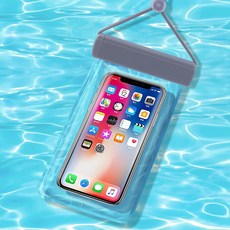 지비비 원터치 잠금 물놀이 방수팩, 그레이, 1개