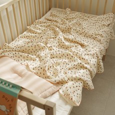 ChezBebe 孩童用3層棉紗毯, Autumn Flower