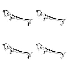 멍멍이 젓가락 수저 받침대 YT_RA1012, 실버 4p, 4개