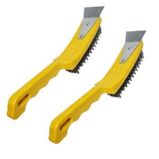 World Clean 鋼絲刮刀鐵刷, 2個, 黃色