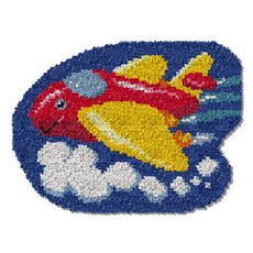 Alode 汽車車門地墊地毯 DIY 技巧刺繡套組 英文版 白色印刷網格, 1套, NO 06