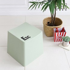 슐 키캡 인테리어 포인트 수납 스툴 4p, 민트