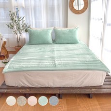 Yesbedding 韓國製Snow優質10mm拉絲超細纖維床墊, 蘋果薄荷