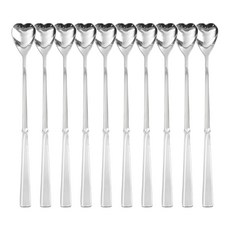 HAEMO 愛心長柄茶匙, 單一顏色, 10個