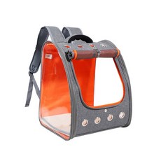 透明寵物外出手提包, 兩色橙