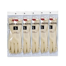 생활을그리다 손목 고무장갑, 아이보리, 소(S), 5개