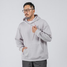 파이브엑스라지 남성용 빅사이즈 줄지 스판 니트 후드 티셔츠