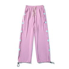 女款 AOULS 鑽石側邊羅紋運動褲 #KN184