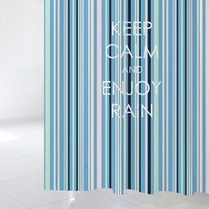 北歐風格浴簾 sc542 L號 1800*1880mm+不鏽鋼掛鉤 12入+窗簾桿 白色, 多彩(混合)顏色, 1套