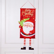 Artyhome 可愛聖誕門飾掛旗 聖誕老人, 紅色
